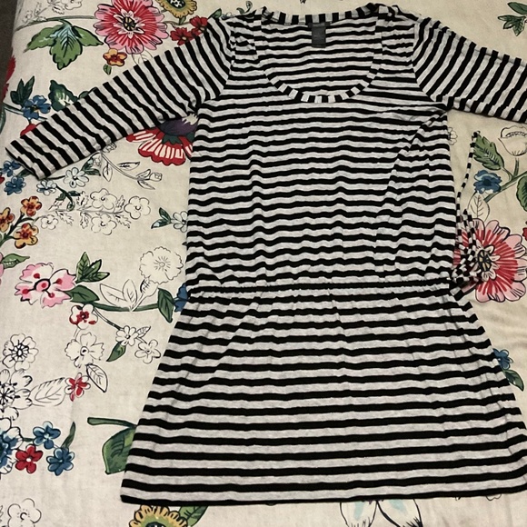 Kenneth Cole Reaction Striped Dress Size L - Picture 1 of 6